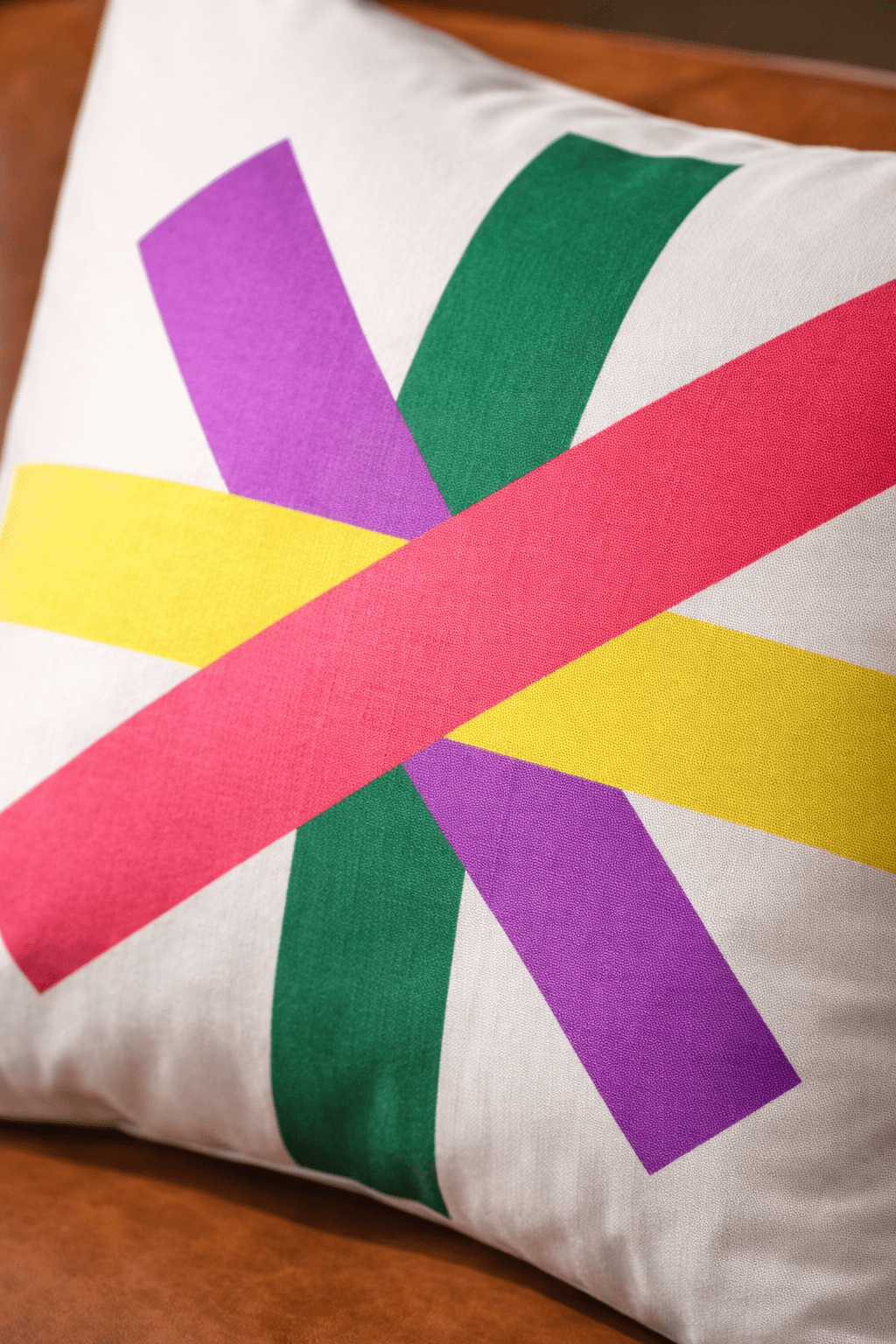 Chalk Prism Pillow close up