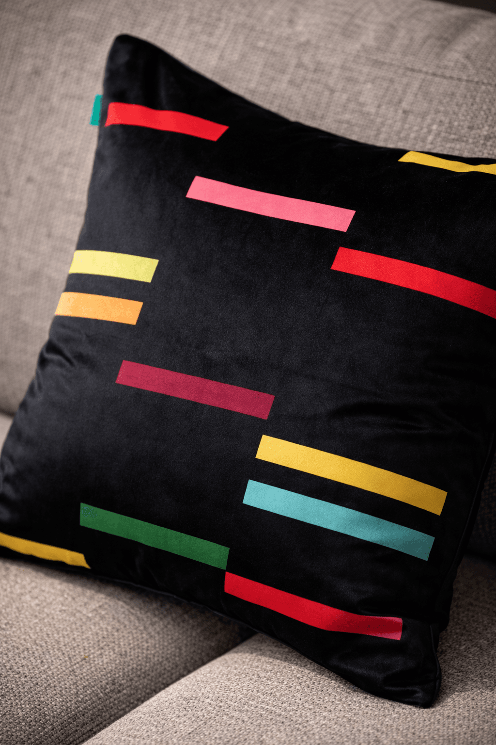 Neon Afterglow Pillow close up