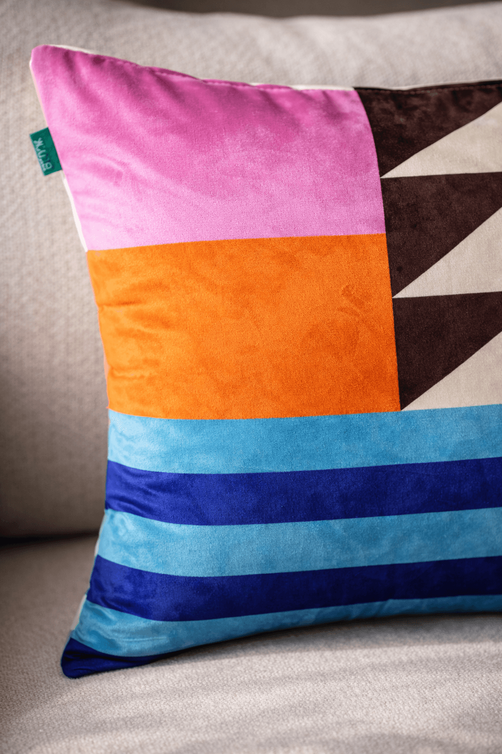 Riviera Bloom Pillow close up