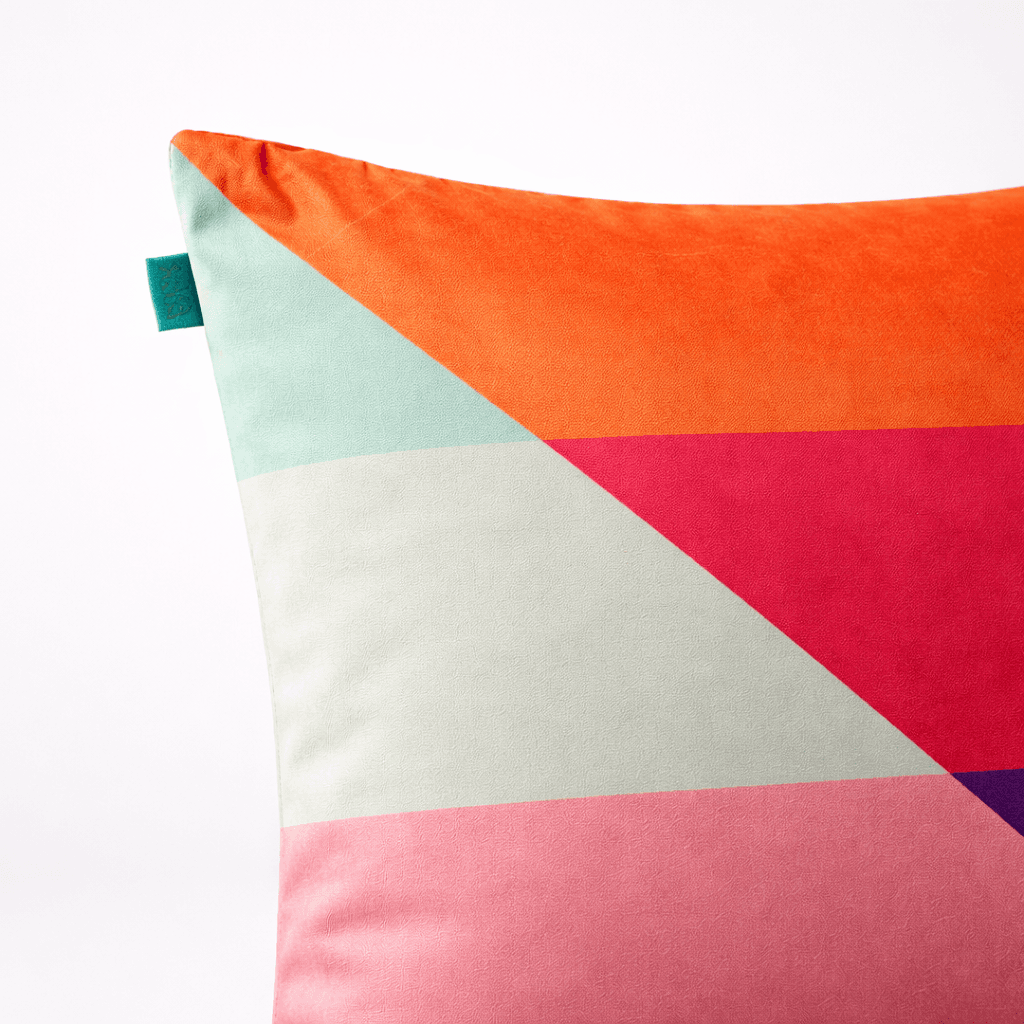 Sunset Horizon Pillow close up